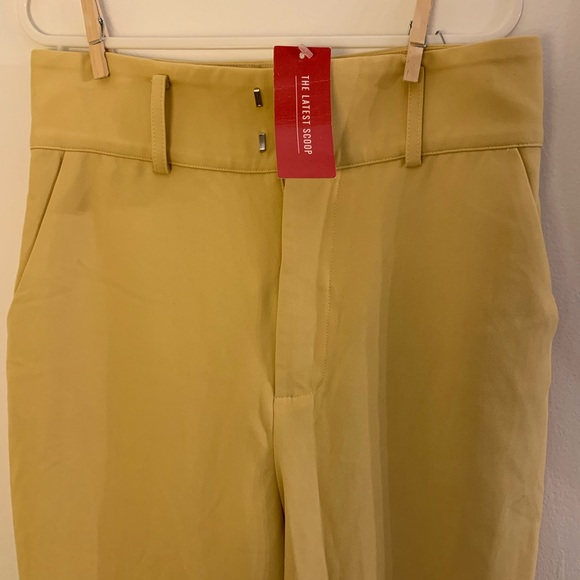 Mustard high-waisted trousers - Picture 3 of 5